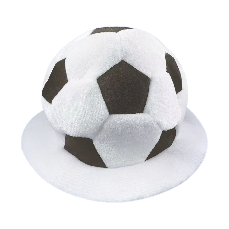Casquette de football noire et blanche