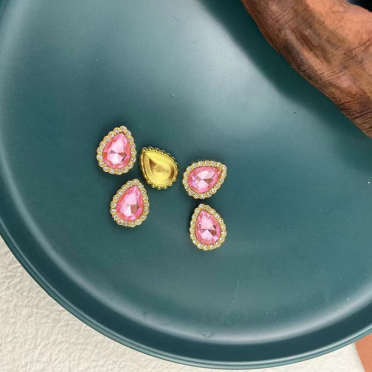 Larme rose 14*18mm