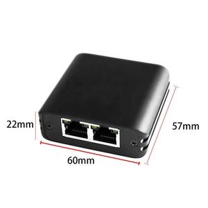1000Mbps RJ45 Splitter Gigabit Network 1 to 2 Coupler Connector <strong>Ethernet</strong> 8P8C Extender Plug Extension Aluminum Alloy Switch - Product Image 5