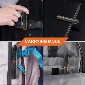 Brightenlux EDC xách tay LED bút Torch lumen cao Zoom mạnh mẽ Mini Đèn pin USB sạc với clip cho Nha sĩ sử dụng - Product Image 6