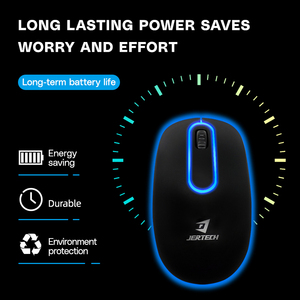 JERTECH JR2 2.4GHz Mouse Business portatile Mini Mouse casa rosso LED del Computer Mouse da ufficio senza fili - Product Image 2