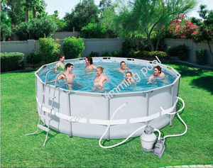 18ftx48inches thép Pro Vòng khung hồ bơi thiết lập, kích thước lớn ngoài trời khung thép hồ bơi 18 ft và 48 trong sâu Intex hồ bơi - Product Image 5