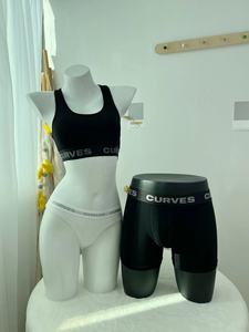 L & Jカスタムロゴコットンポリエステルメンズブリーフ & ボクサー印刷デザイナー女性用スポーツブラセットプラスサイズ下着男性用ボクサー