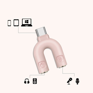 类型适配器双类型C/3.5毫米耳机插头音频电缆分离器麦克风2in1连接器MP3/4播放器 - Product Image 6