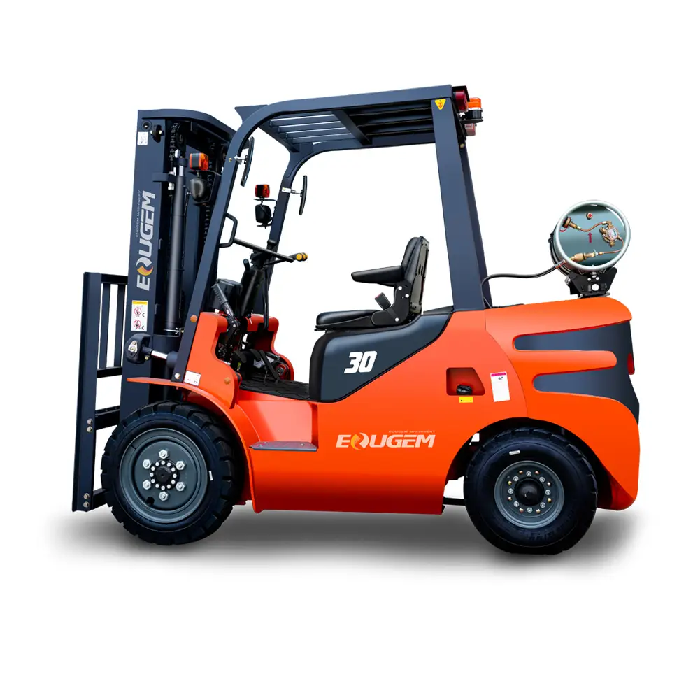 ยก3-6เมตรความสูงยก K21k25 3 2.5ตัน Glp รถยกโพรเพน Nissan 3.5เครื่องยนต์ LPG Gas Fork Lift