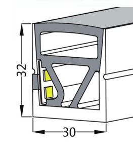 Không thấm nước LED linh hoạt neon ánh sáng uốn cong LED dải con dấu cao su dải ánh sáng tuyến tính Neon khuếch tán - Product Image 2