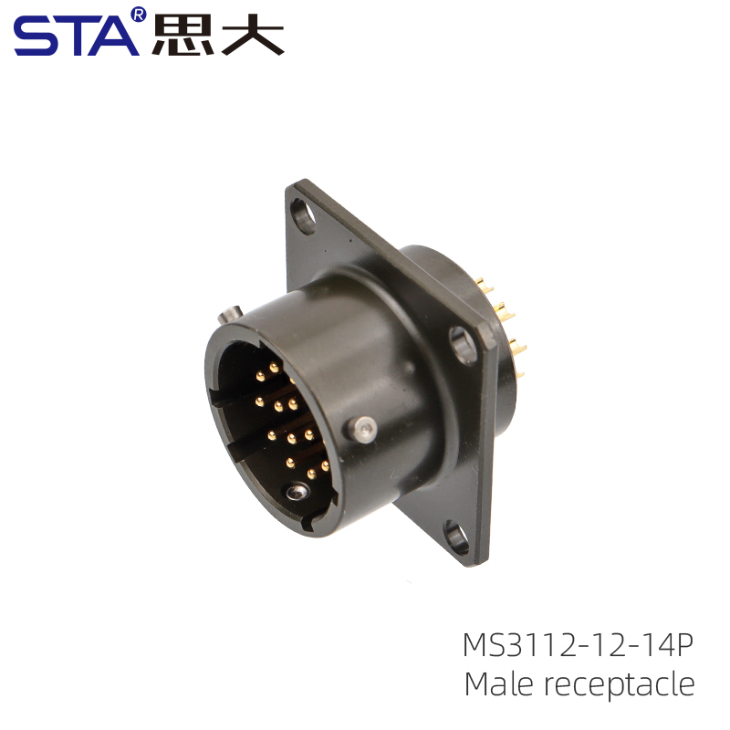 MS3112-12-14P Male receptacle