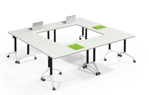 商用家具独特的现代设计办公工作区会议培训桌木制学习桌 - Product Image 6