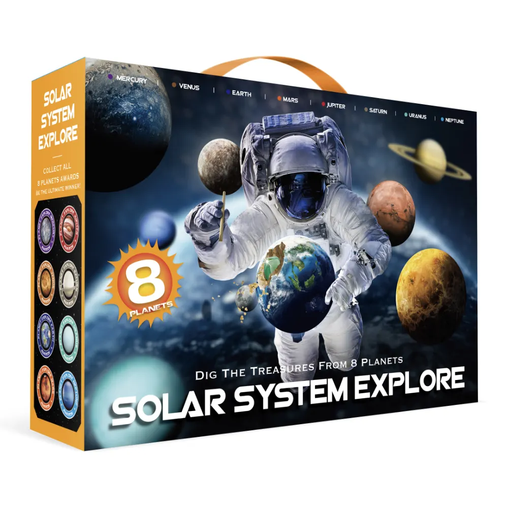 Kinder Wissenschaft Spielzeug Set Super Geschenk Intelligenz Entwicklung Sonnensystem erkunden Grab Schatz Planet Grab 8 Planeten Kit