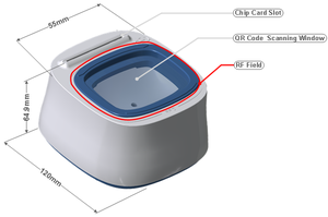 RFID бесконтактный считыватель карт мобильный POS EMV оплата QR-код сканер - Product Image 3