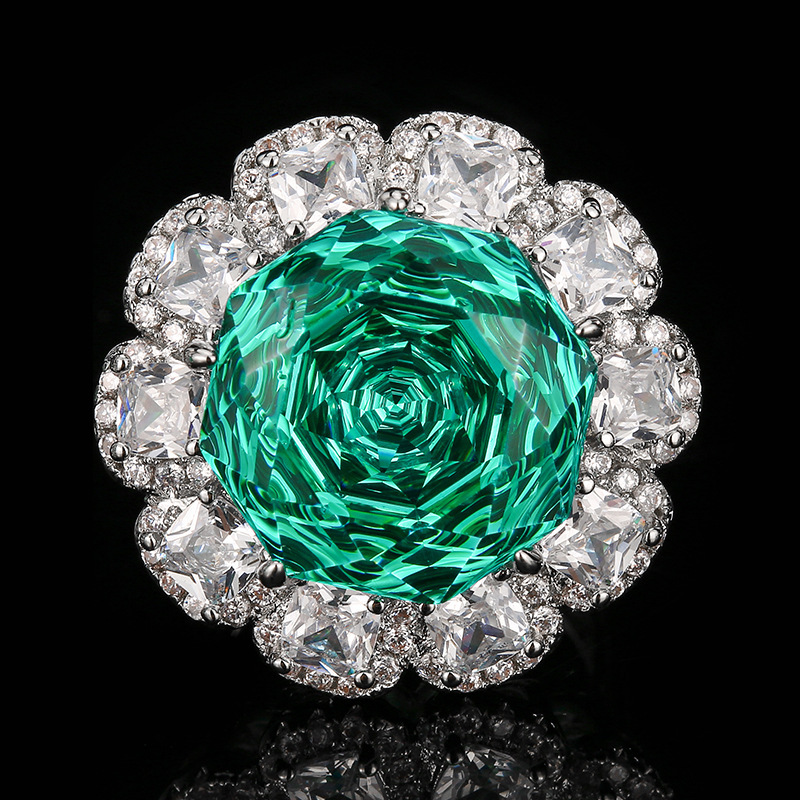 Bague verte Parra-Taille ouverte