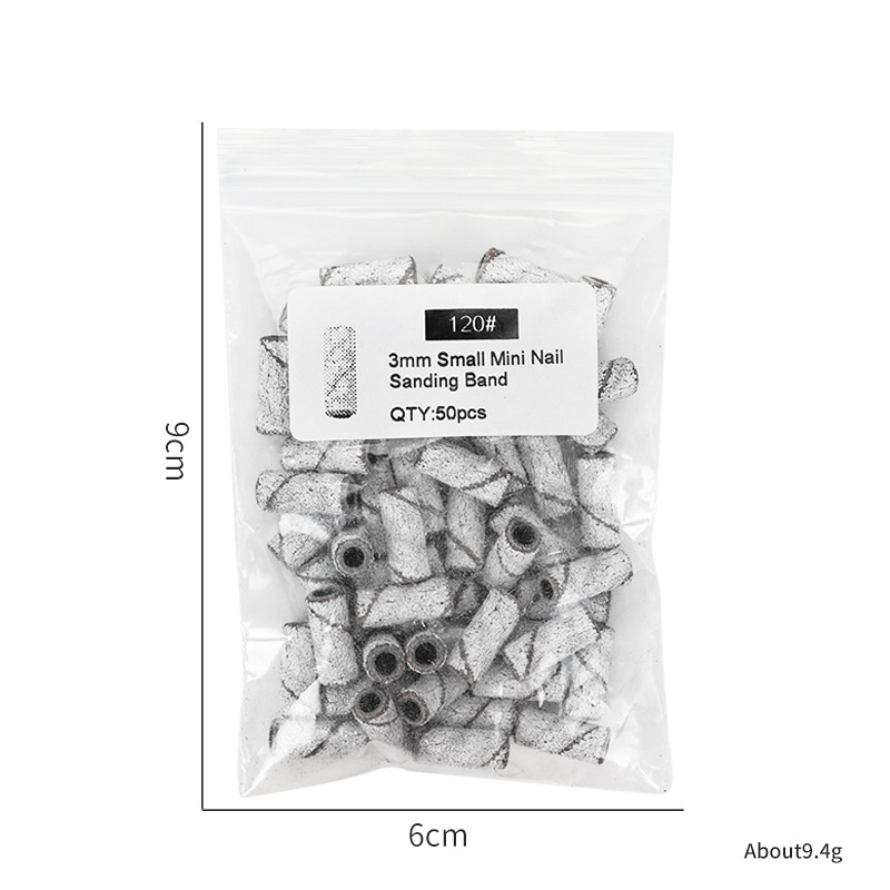 50pcs white small size sand ring bag 120#(without bearing)