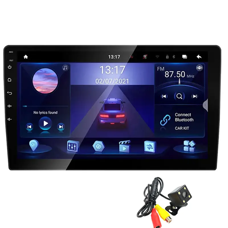 Toàn Bộ bán autoradio đa phương tiện Máy nghe nhạc 9inch 2 + 32 gam Carplay GPS navigation IPS màn hình cảm ứng Android đài phát thanh xe với camera lùi