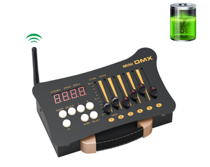 2,4G drahtloses WLAN DMX512 Controller 54CH Akku wiederaufladbare Mini-Bühnenlicht-Controller-Konsole - Product Image 1
