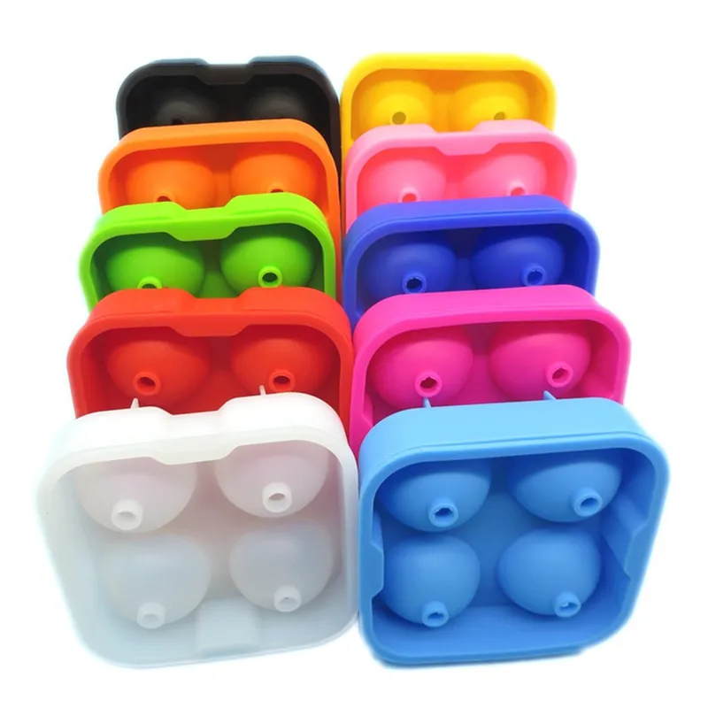 Vente en gros Whisky Grandes sphères Moule boule de glace en silicone 4 cavités Moule cube 2024