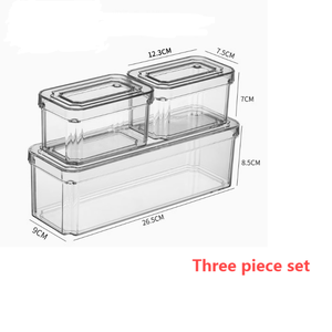 SSJ orta ölçekli Modern tasarım alüminyum Metal PET malzeme ile plastik gıda kabı verimli buzdolabı saklama kutusu - Product Image 2