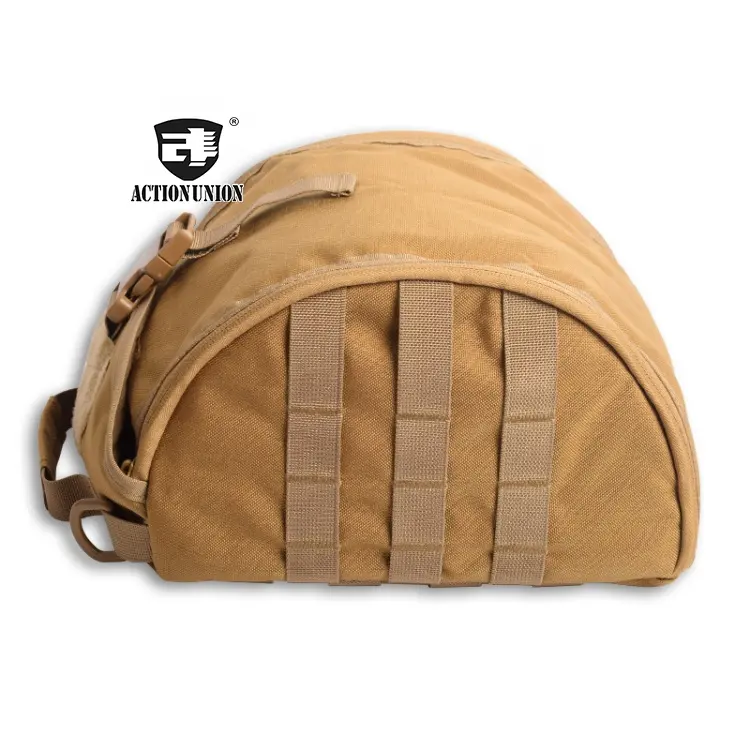 ActionUnion Sac de casque tactique personnalisé Accessoire Molle Rembourré Sac de transport rapide pour casque de sécurité robuste