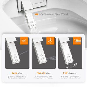 110V/220V Porcelain Automatic Bathroom <strong>Sensor</strong> Auto Flush Bidet Wc Intelligent Toilet Bowl Smart Toilet - Product Image 4