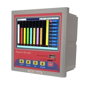 12 Entrada analógica RS485, Protocolo Ethernet TCP/IP, Protocolo RS485, termómetro Digital, registro sin papel de Color, protocolo de MODBUS-RTU - Product Image 6