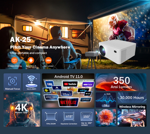 Fhd Data Show Mejor Video de bolsillo Led Teléfono Mini proyector inteligente portátil 4K Android Smart BT Wi-Fi Precio para teléfono - Product Image 3