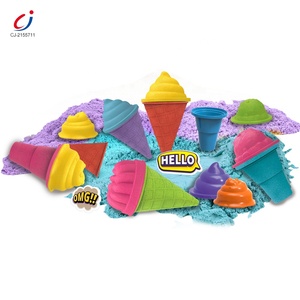 Çevre dostu Diy sihirli kum oyuncak eğitici oyun dondurma kalıplanabilir Diy duyusal oyuncak renk pamuk sihirli kum araçları ile - Product Image 3
