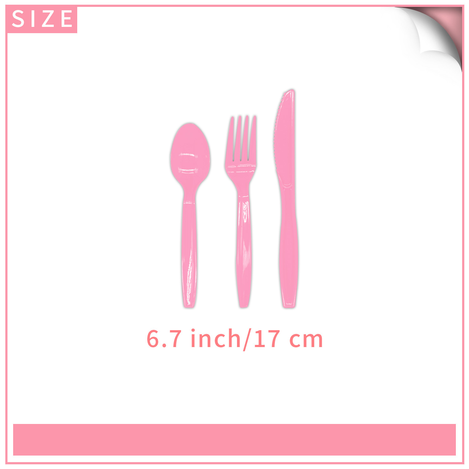 Cuchara rosa * 10 piezas