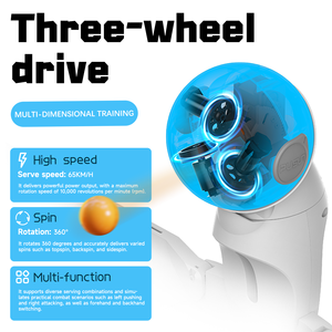 Sıcak satış kolay kullanım için PUSUN ayarlanabilir 9-Angle otomatik masa tenisi akıllı <span class=keywords><strong>Robot</strong></span> kapalı taşınabilir PingPong topu başlatıcısı - Product Image 3