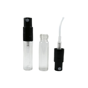 Mini 2.5ml <strong>2.5</strong> ml Glass <strong>Perfume</strong> Spray Bottle with Black Lock Sprayer - Product Image 1