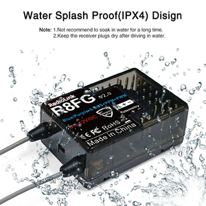Radiolink RC6GS V3 2.4G 7 Channel <strong>RC</strong> Radio Transmitter with R7FG/R8FG Receiver Gyro Telemetry Remote Controller for <strong>RC</strong> Car Boat - Product Image 6