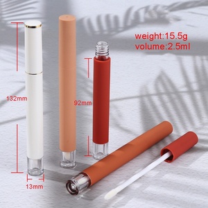 Customized Lip Gloss <strong>Tube</strong> Packaging Eyeliner Liquid Concealer Empty Bottle 2.5ml <strong>Slender</strong> Round Frosting Lip Gloss <strong>Tubes</strong> - Product Image 4