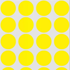 0.75 Inch Recyclable Adhesive Sticker Laser Inkjet Printable <strong>Easily</strong> Writable Round Color <strong>Coding</strong> Labels with Perforation Line
