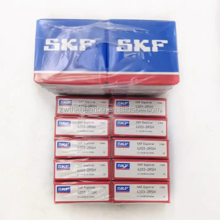 Lista de preços de rolamentos de esferas SKF 17x40x12mm 6203-2RSH rolamentos de esferas selados originais estoque 6203-2RSH rolamentos SKF