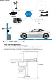 אוטומטי ATW-A80 קידום מכירות עמיד 3d דיגיטלי מוסך גלגל יישור מכונת & כלי alignmer רכב כלי - Product Image 4