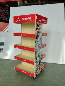 Tùy chỉnh ván ép sàn hiển thị giá đồ chơi sang trọng Showcase đứng cho cửa hàng siêu thị - Product Image 6