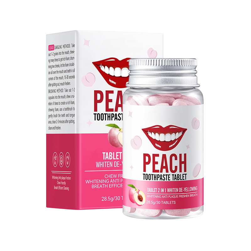 Watermelon-flavored solid toothpaste