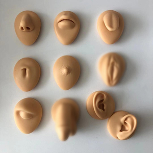 Silikon model dövme delinme pratik simülasyon insan vücudu parçası silikon ekran kulak burun dudak göbek silikon piercing modeli - Product Image 3