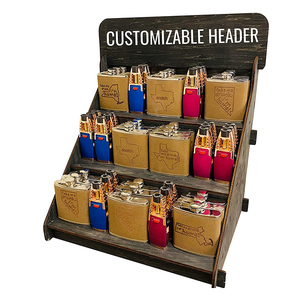 Countertop 3 <strong>Step</strong> Riser Craft Shows Wooden Portable Retail <strong>Table</strong> Product <strong>Display</strong> Stand - Product Image 5