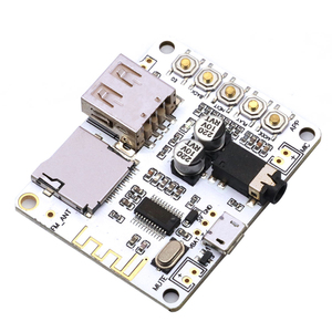 Placa receptora de Audio Bluetooth con ranura para tarjeta TF USB, salida de reproducción de decodificación, módulo de música estéreo inalámbrico de 2, 5V 2,1
