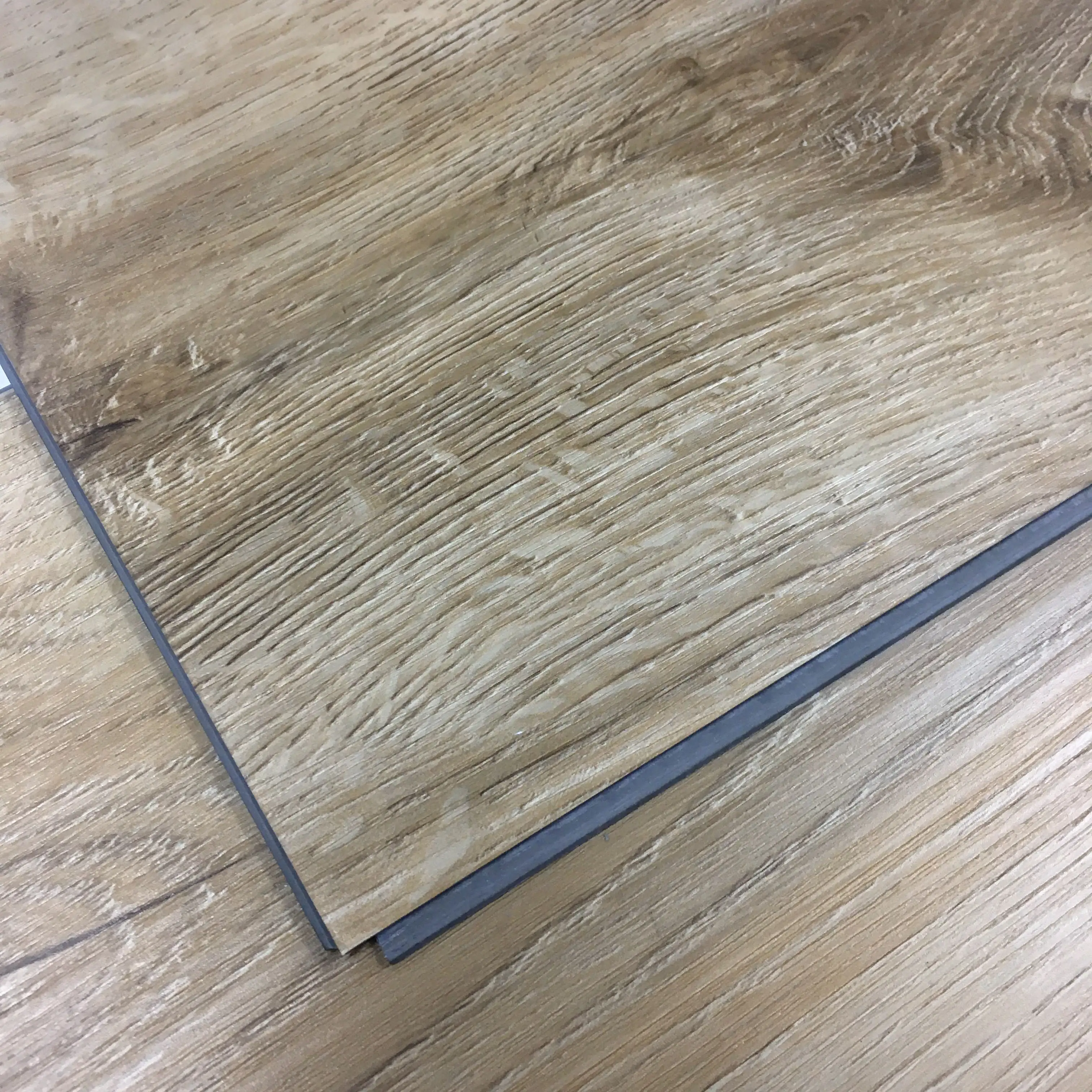 Plancia in vinile con supporto in sughero aspetto legno lvt pvc basket piastrelle per pavimenti ad incastro installazione di pavimenti in vinile con nucleo rigido