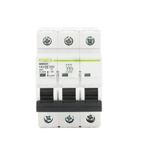 Matis MM50H-3P 380V 50/60Hz Mcb เบรกเกอร์วงจรอัจฉริยะขนาดเล็กเทคโนโลยีล่าสุดปลอดภัยและทนทานใช้งานง่าย - Product Image 1