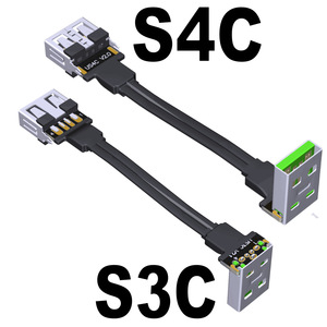 ADT USB2.0บางเฉียบสั้นสายเคเบิลชนิดแบน-ตัวผู้หญิงแหล่งจ่ายไฟสูงข้อมูล6A ชาร์จเร็วสาย0.2M 2M - Product Image 6