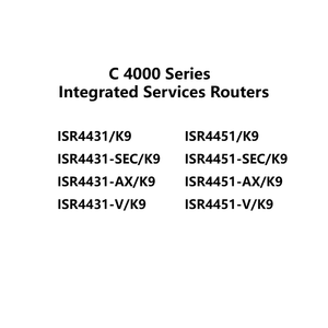 Para Cisco 4431/K9 ISR UC Bundle Router con dispositivos de red de licencia de UC CUBE-25 y CUBE-25 - Product Image 1