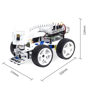 Ahududu Pi 4B başlangıç kitleri için AI otonom sürüş robotu