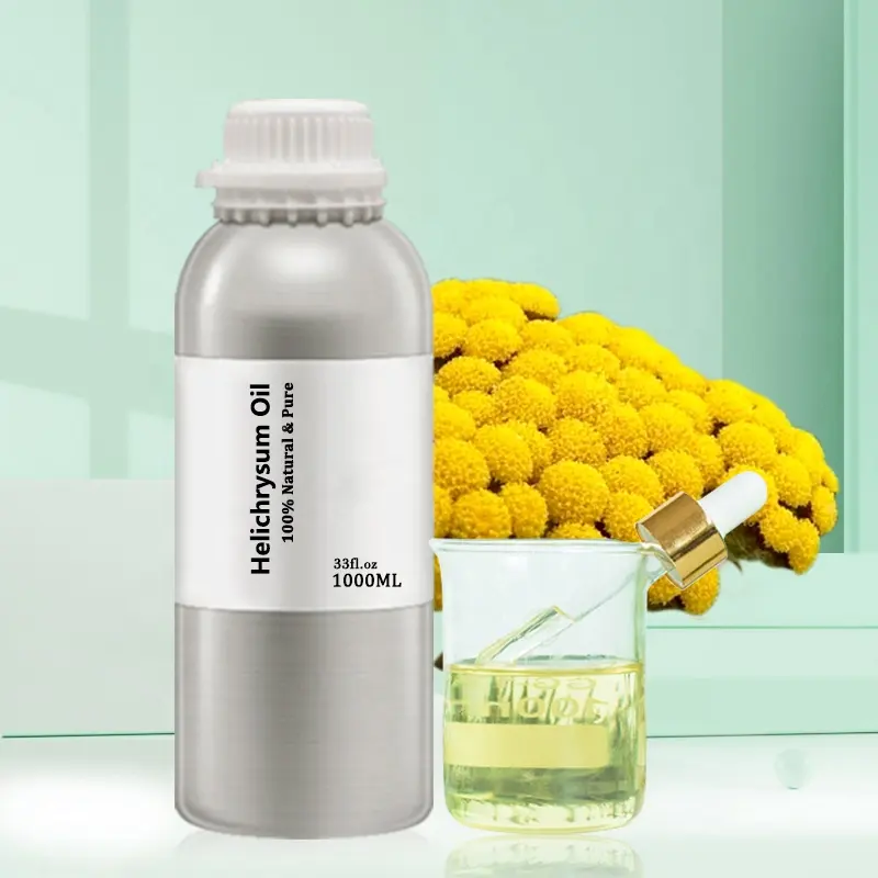 Aceite orgánico de Helichrysum Italicum de 1000ml para el cuidado de la piel Grado terapéutico de aromaterapia natural