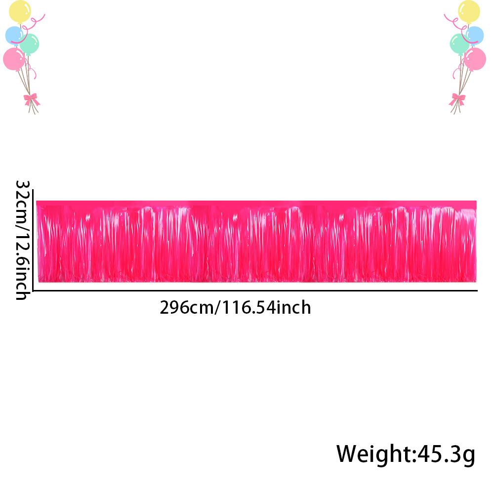 30*300cm fluorescent rose red banner