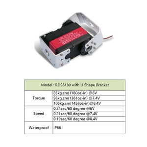 Dual Axis Robot <strong>Servo</strong> 80KG 7.4V <strong>Servo</strong> High Torque Metal Gear <strong>RC</strong> Digital <strong>Servo</strong> With U-Shaped Mount for 1/5 <strong>RC</strong> Car Robotics