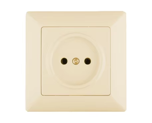 YAKI Nuevo diseño Forma cuadrada Estándar DE LA UE Control de luz resistente al fuego Botón Pulsador 2 Gang Interruptores de pared con función de luz nocturna