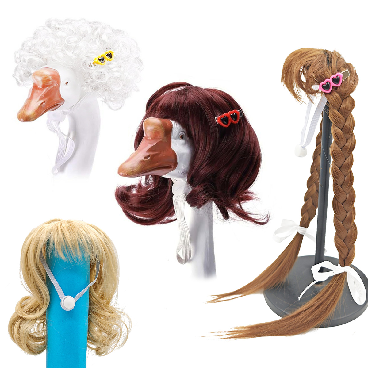 Ensemble de perruque Big Goose C-comprenant une petite épingle à cheveux
