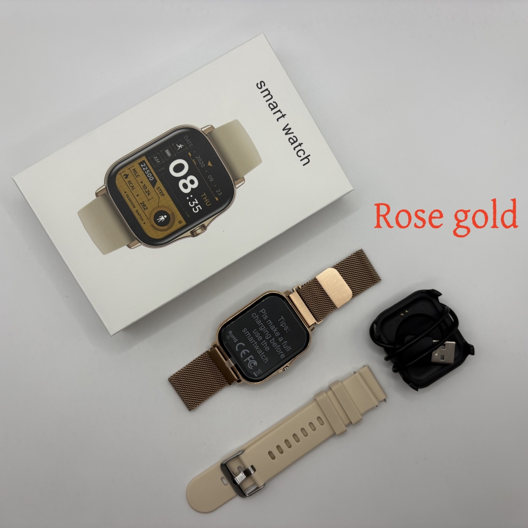 Acier magnétique or rose + silicone