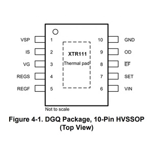 XTR111AIDGQR trasmettitore di corrente IC Chip 4-20mA segnale condizionatore 10-MSOP 7V ~ 44V convertitore tensione-corrente e trasmettitore - Product Image 2